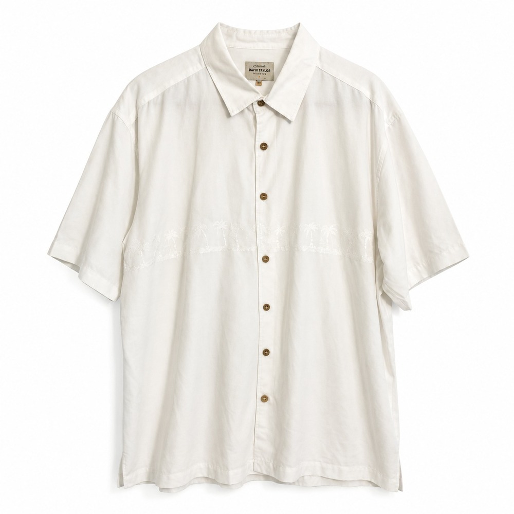 Quiksilver Waterman Collection Comfort Fit Shirt Mens XXL Hawaiian Tropical Camp